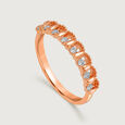 Sculpted Radiance 18K Diamond Finger Ring,,hi-res view 3