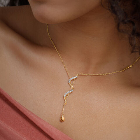Swerve Spark Diamond Necklace