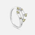 Playful Petals Silver Finger Ring,,hi-res view 4