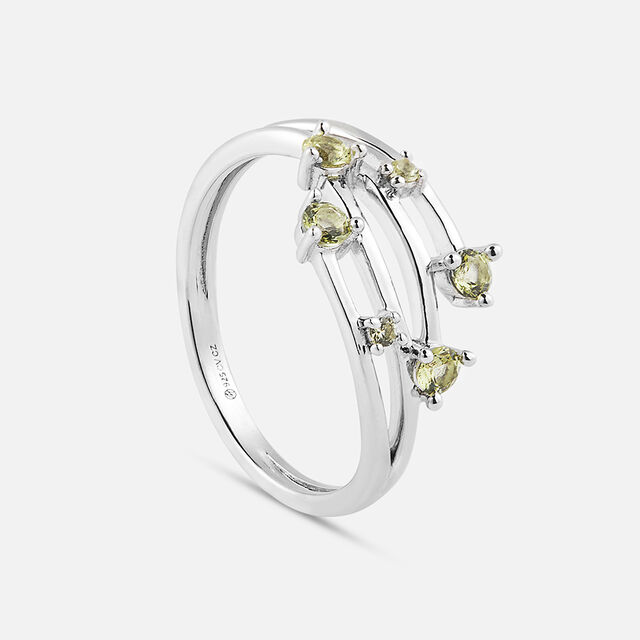 Playful Petals Silver Finger Ring,,hi-res image number null