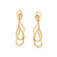 18kt Yellow Gold Music-inspired Drop Earrings,,hi-res view 1