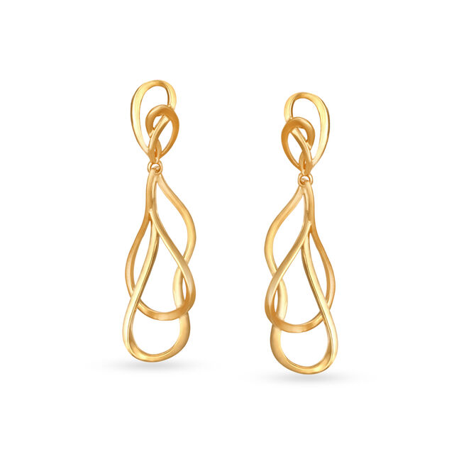 18kt Yellow Gold Music-inspired Drop Earrings,,hi-res view 1