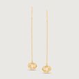 Twisted Charm Gold Sui Dhaga Earrings,,hi-res view 3