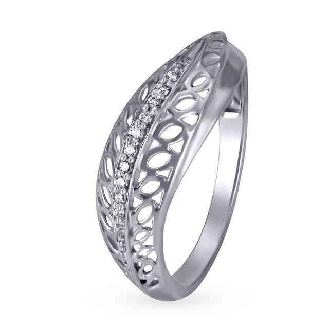 Friends Of Bride 14KT White Gold Diamond Finger Ring