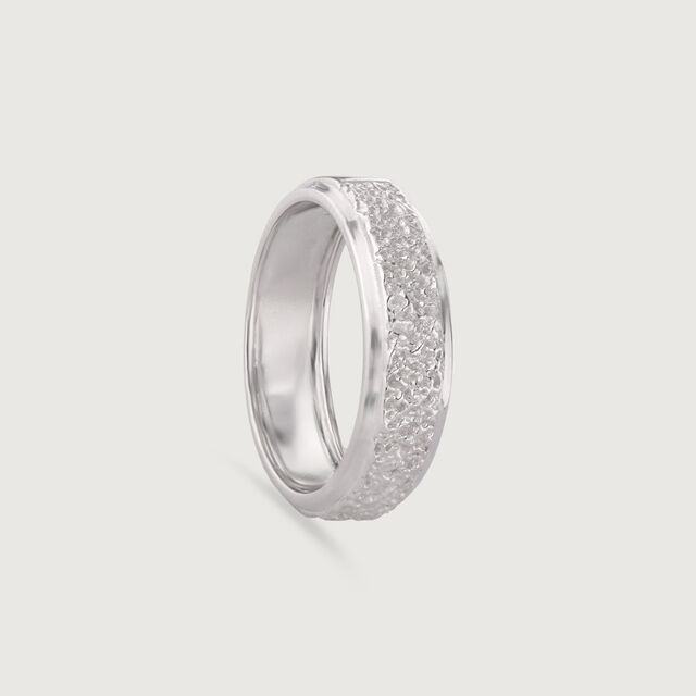 Rugged Gleam Silver Ring,,hi-res image number null