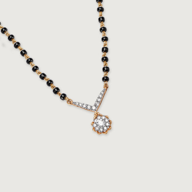 14KT Idyllic Diamond Mangalsutra,,hi-res image number null