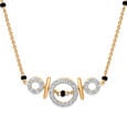 14 KT Beautiful Diamond Mangalsutra,,hi-res view 2