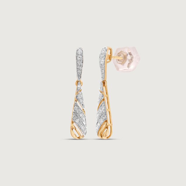 Graceful Drift Diamond Drop Earrings,,hi-res image number null