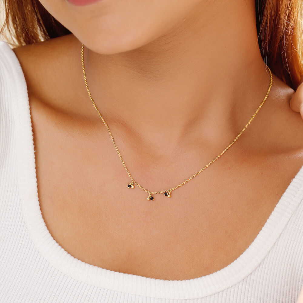 Black beads chain at tanishq on sale