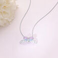 Blissful Ladybug Silver Necklace,,hi-res view 1