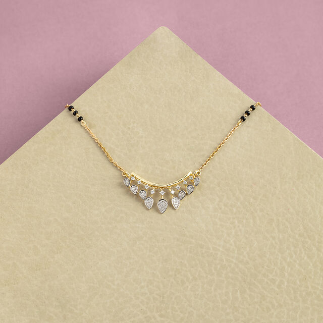 Twilight Dew Gold and Diamond Mangalsutra,,hi-res image number null