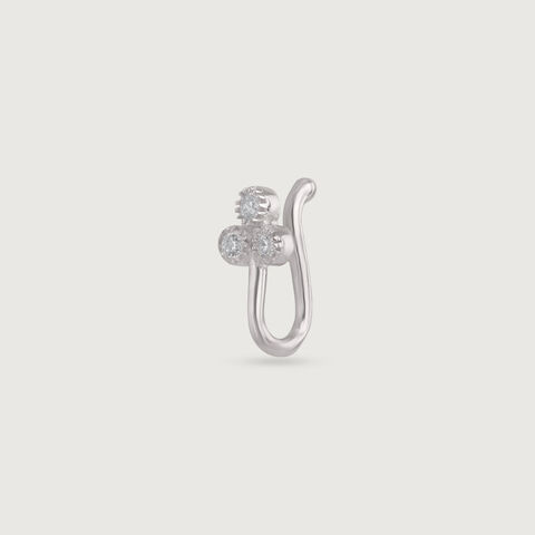 Chic Trio Silver Nose Pin