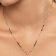 Timeless Elegance Gold & Diamond Mangalsutra,,hi-res view 2