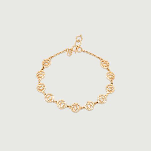 Celestial Curl Gold Bracelet