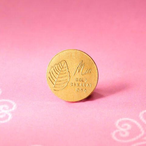 Half Gram 24 Karat Tulsi Coin