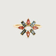 Blush Glow Tourmaline & Gold Finger Ring,,hi-res view 2