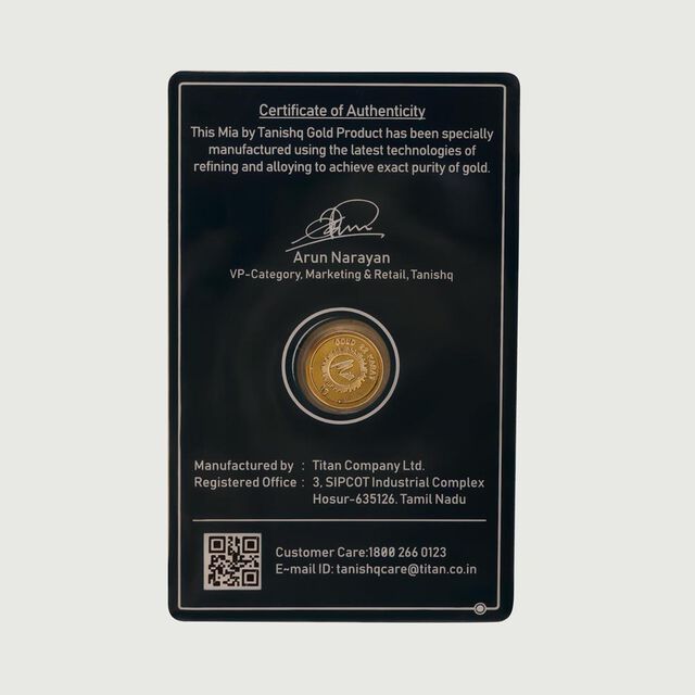 1 Gm 24 Karat Lotus Gold Coin,,hi-res image number null