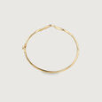 Fluid Sculpted Gold Bangle,,hi-res view 5