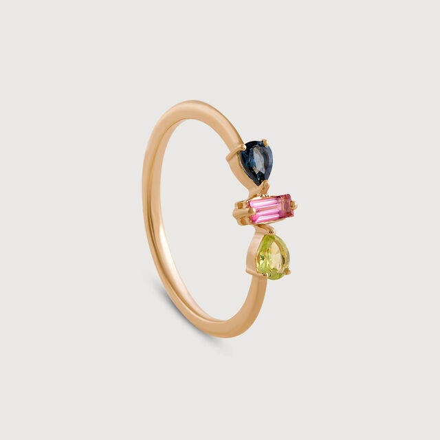 Gem Prism Tourmaline & Gold Finger Ring,,hi-res image number null