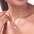 Soft Flow Silver Pendant,,hi-res view 2