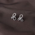 Minimal Spark Silver Stud Earrings,,hi-res view 1