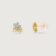 Butterfly Garden Diamond Stud Earrings,,hi-res view 4