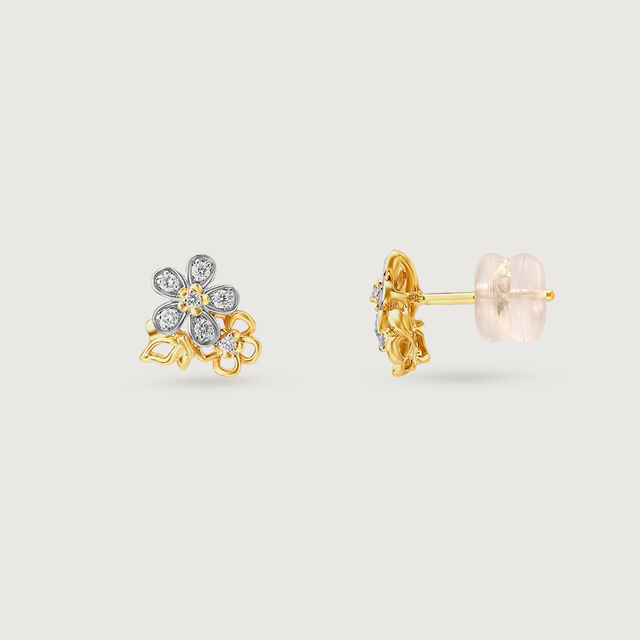 Butterfly Garden Diamond Stud Earrings,,hi-res image number null