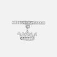 Glam Queen Silver Finger Ring,,hi-res view 3