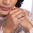 Cosmic Embrace Gold & Diamond Finger Ring,,hi-res view 2