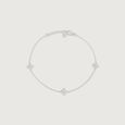 Chic Bloom Silver Anklet,,hi-res view 3