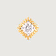 Crowning Glory Gold and Diamond Nose Pin,,hi-res view 3