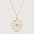 Romantic Shimmer Gold & Diamond Pendant,,hi-res view 4