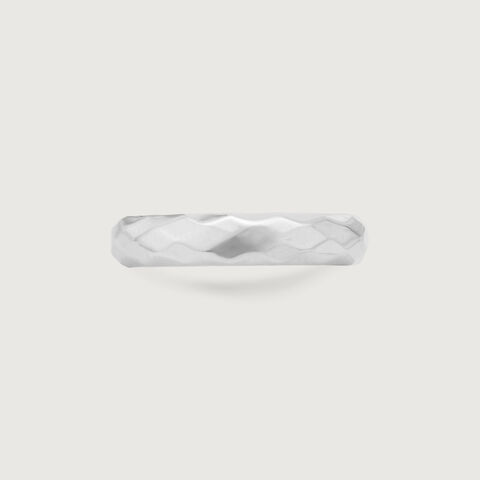 Refined Ridge Silver Ring