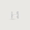 Wave Panel Silver Cufflinks,,hi-res view 4