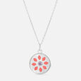 Petal Pop Mother Of Pearl Silver Necklace,,hi-res view 3