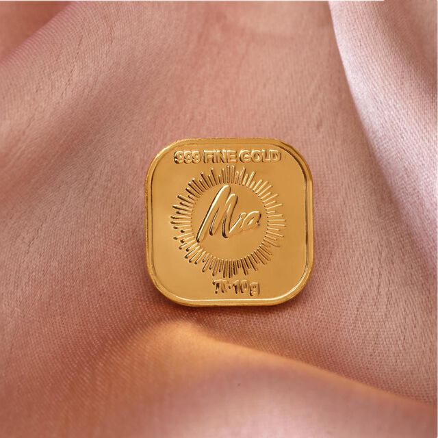 10 Gm 24 Karat Gayatri Mantra Gold Coin,,hi-res image number null