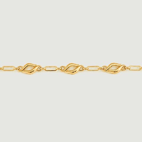 Fluid Sculptural Gold Bracelet