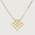 Webbed Sphere Gold Pendant,,hi-res view 3