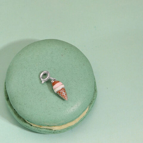 Sweet Scoop Silver Charm