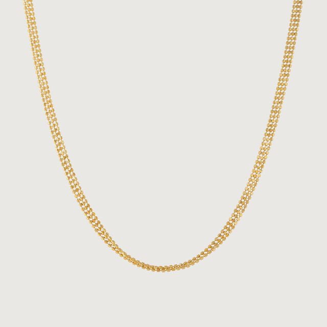 Refined Textured Gold Chain,,hi-res image number null