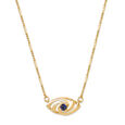 14KT Yellow Gold Divine Evil Eye Necklace,,hi-res view 4