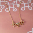 Kollam Sparkle Gold and Diamond Necklace,,hi-res view 1