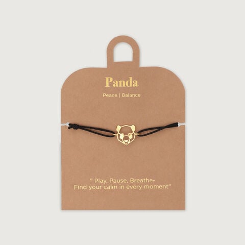 Cool Calm Panda Gold Bracelet
