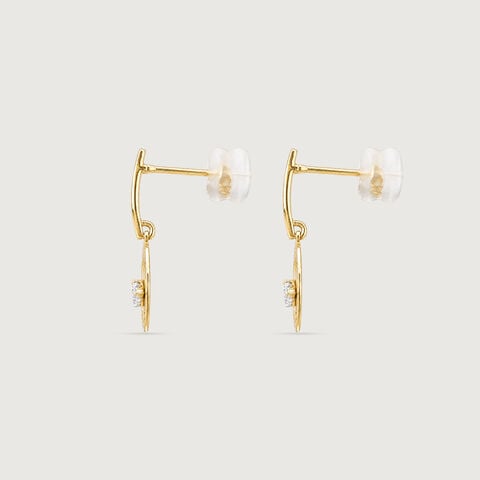 Flowing Aura Diamond Drop Earrings