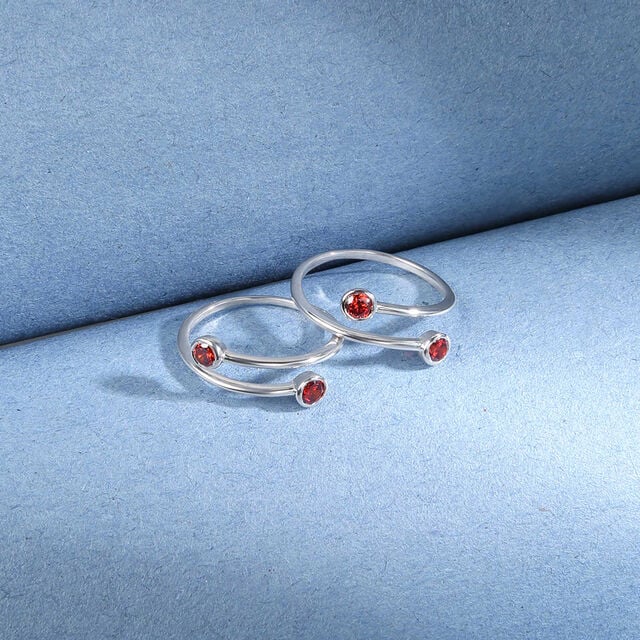 Warm Glow Silver Toe Rings,,hi-res image number null
