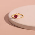 Entwined Hearts Ruby & Gold Ring,,hi-res view 1