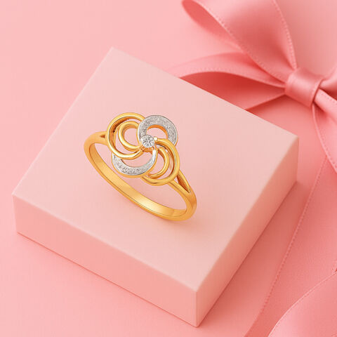 Swirl Pop Diamond Ring