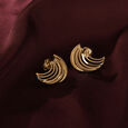 18KT Yellow Gold Stud Earrings to Match Your Elegance,,hi-res view 1