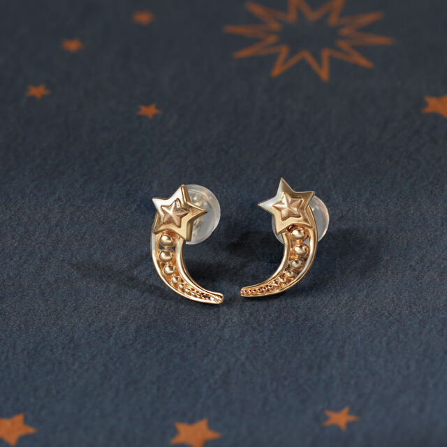 Meteorite Mirage 14KT Stud Earrings,,hi-res image number null
