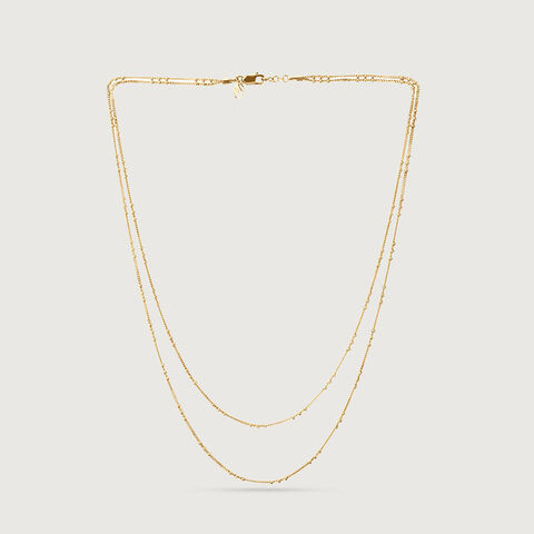 Contemporary Paperclip Curb Gold Chain